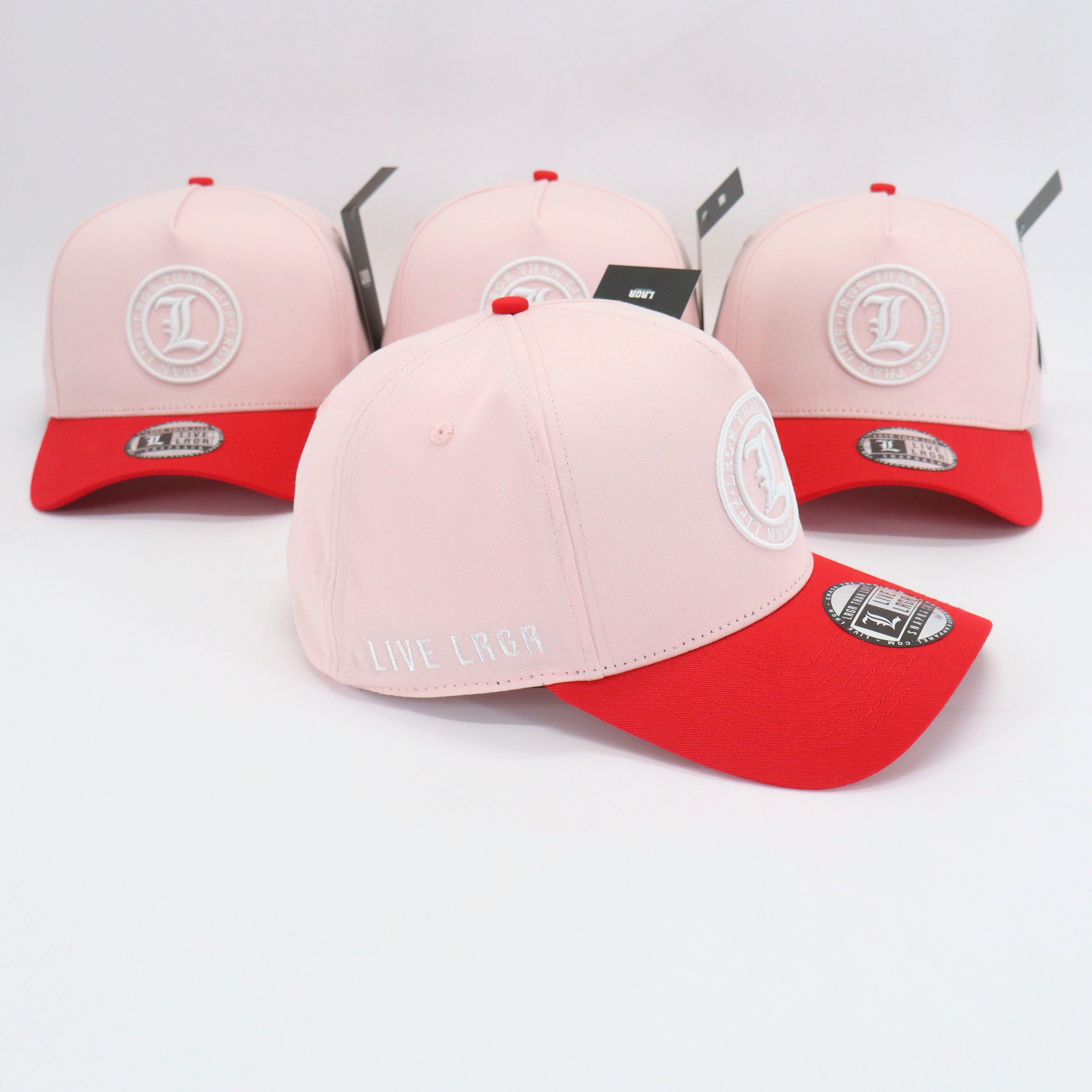 A-FRAME HAT - RED PINK