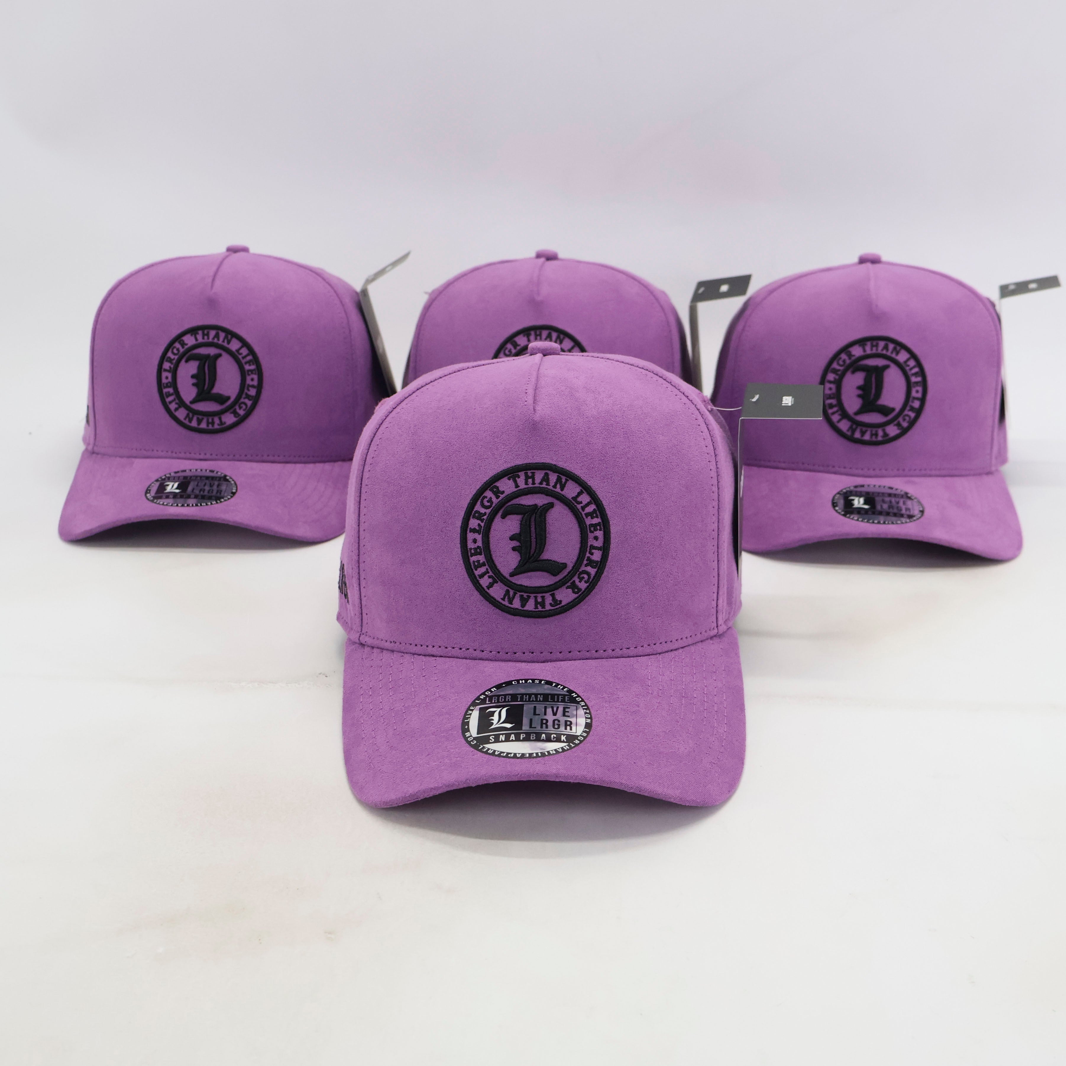 A-FRAME HAT - PURPLE SUEDE
