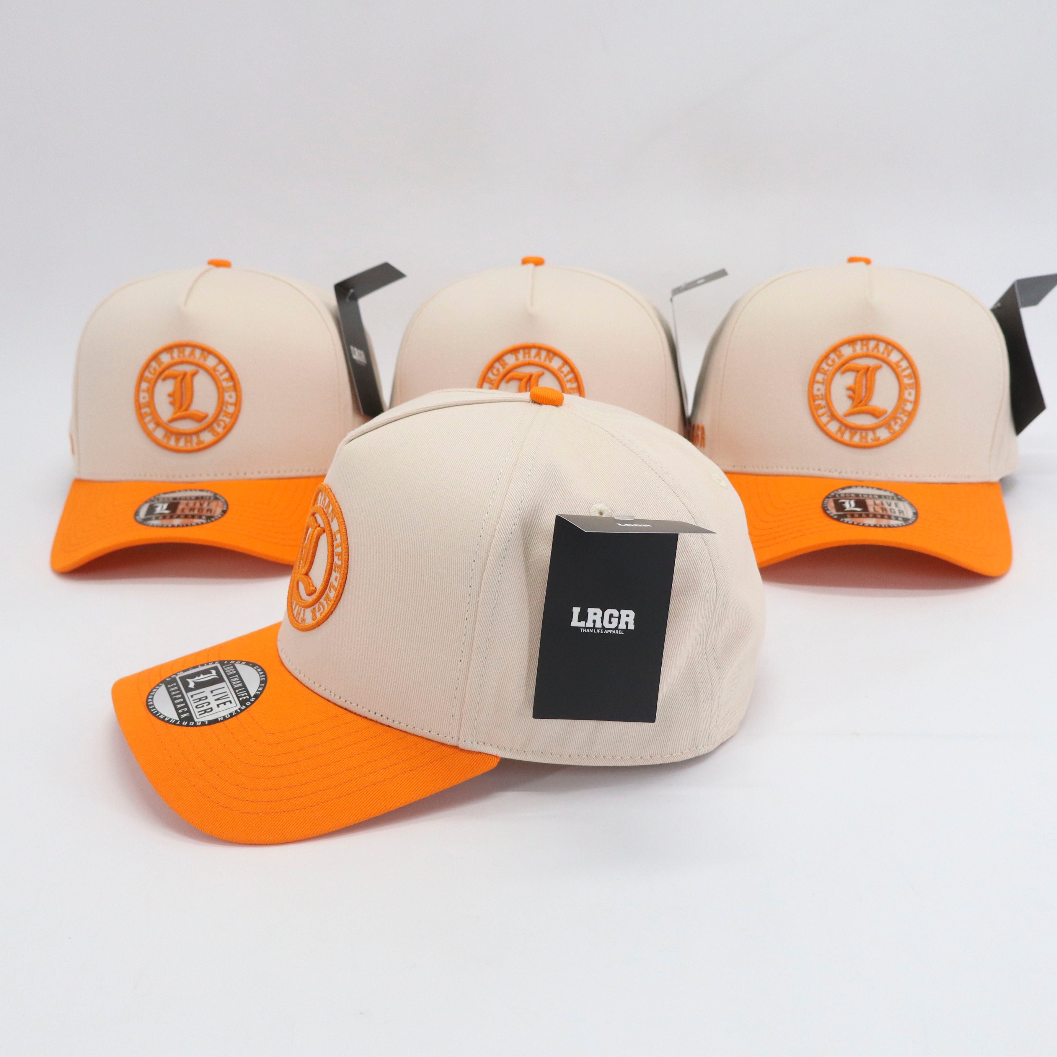 A-FRAME HAT - CREAM ORANGE