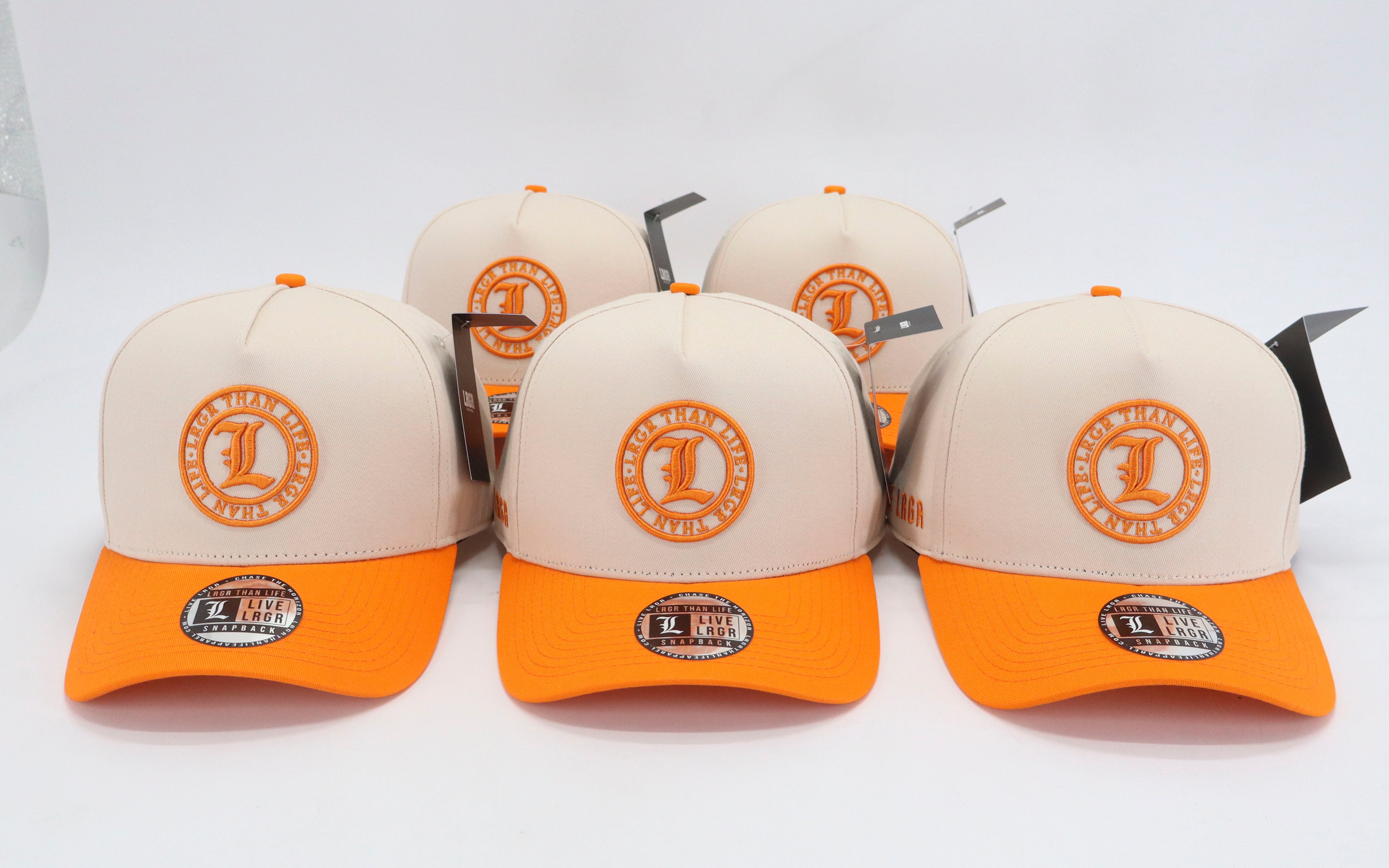 A-FRAME HAT - CREAM ORANGE
