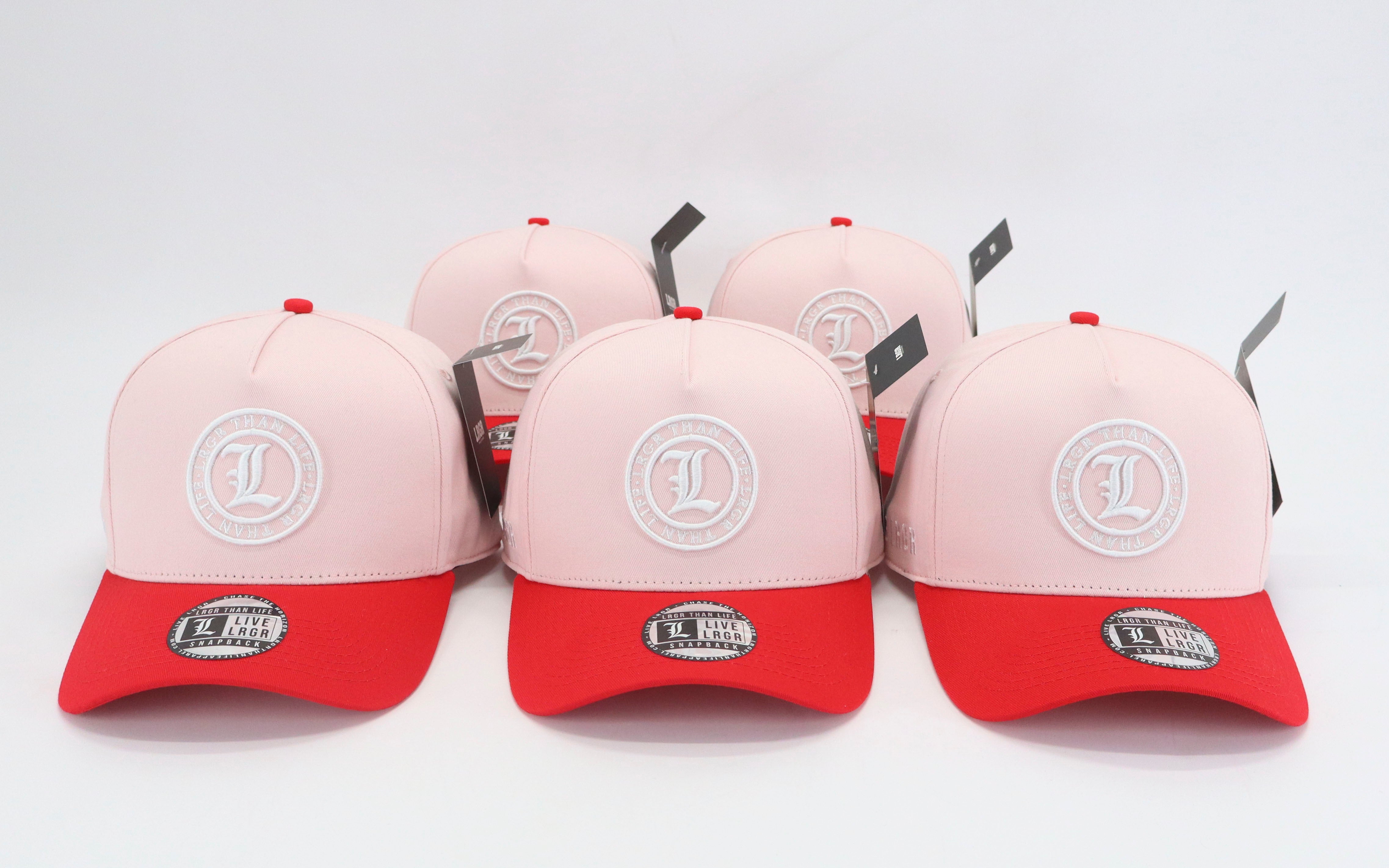 A-FRAME HAT - RED PINK
