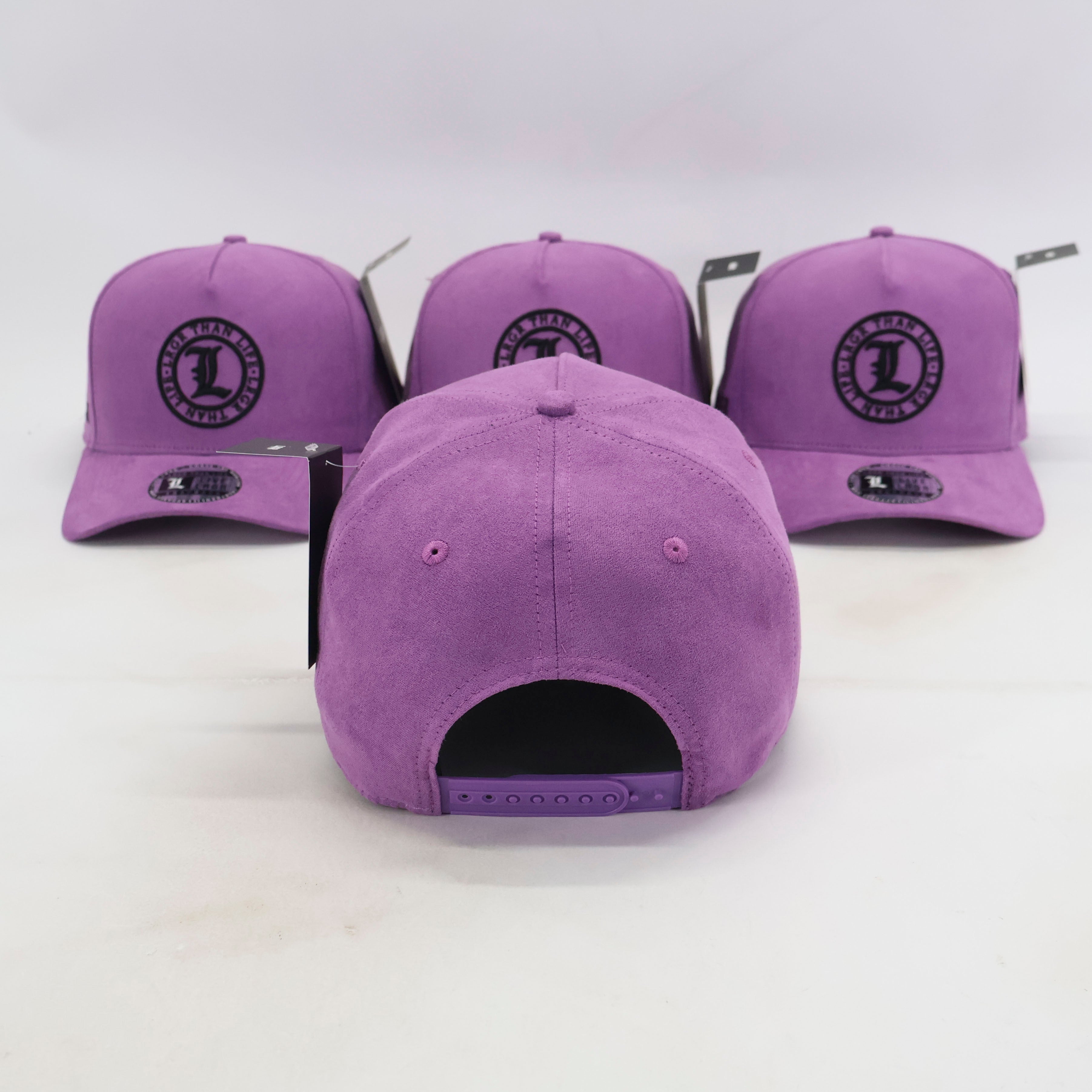 A-FRAME HAT - PURPLE SUEDE