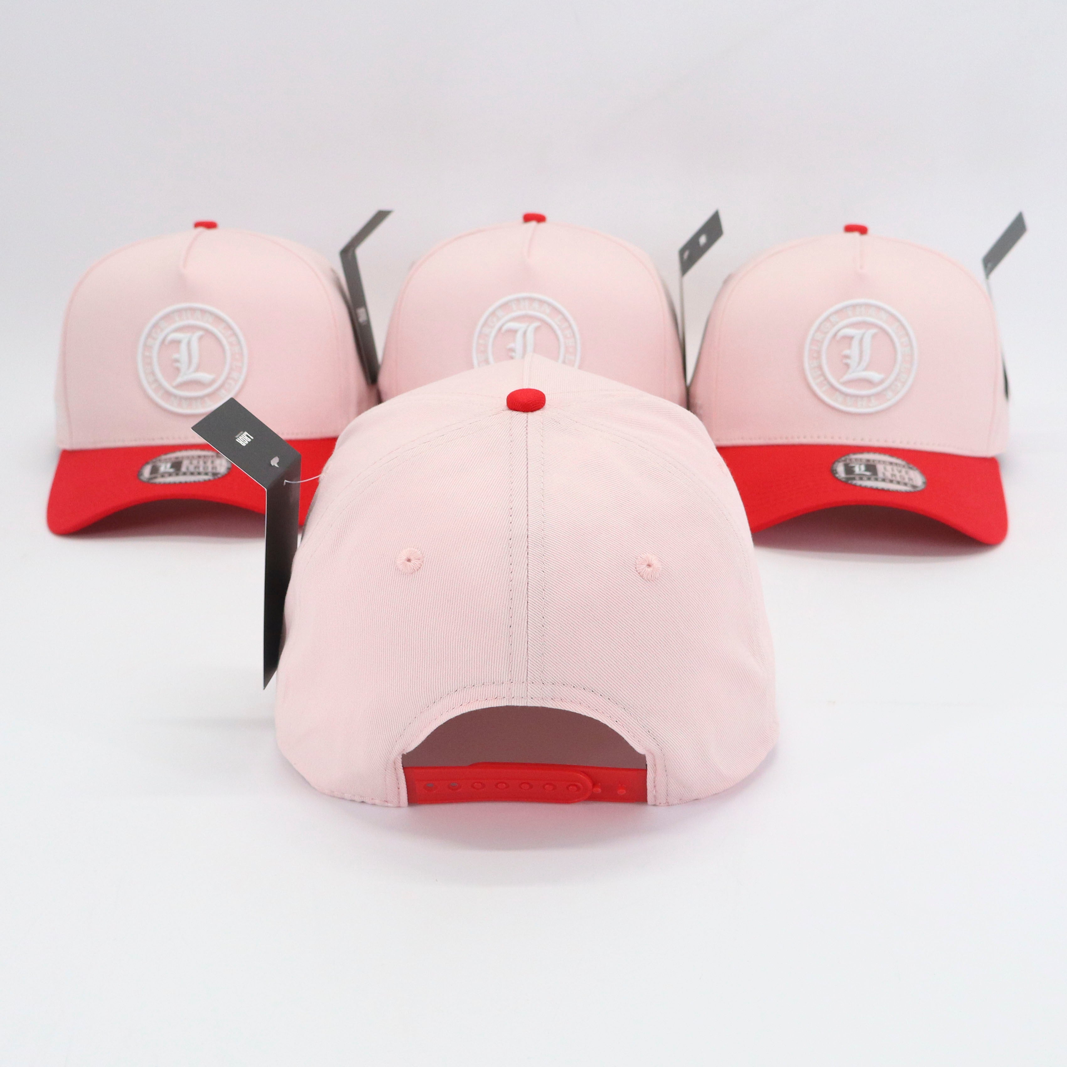 A-FRAME HAT - RED PINK