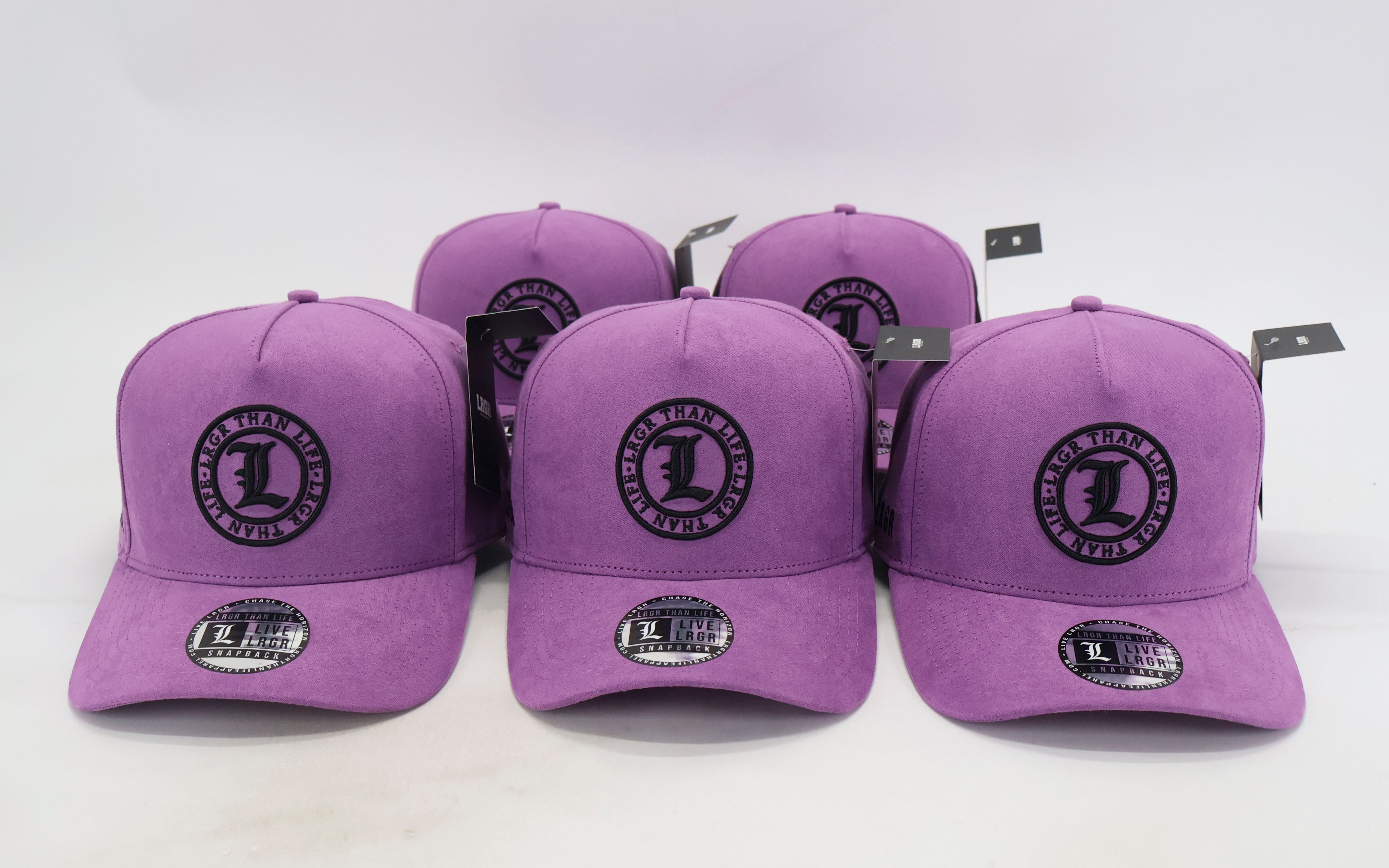 A-FRAME HAT - PURPLE SUEDE