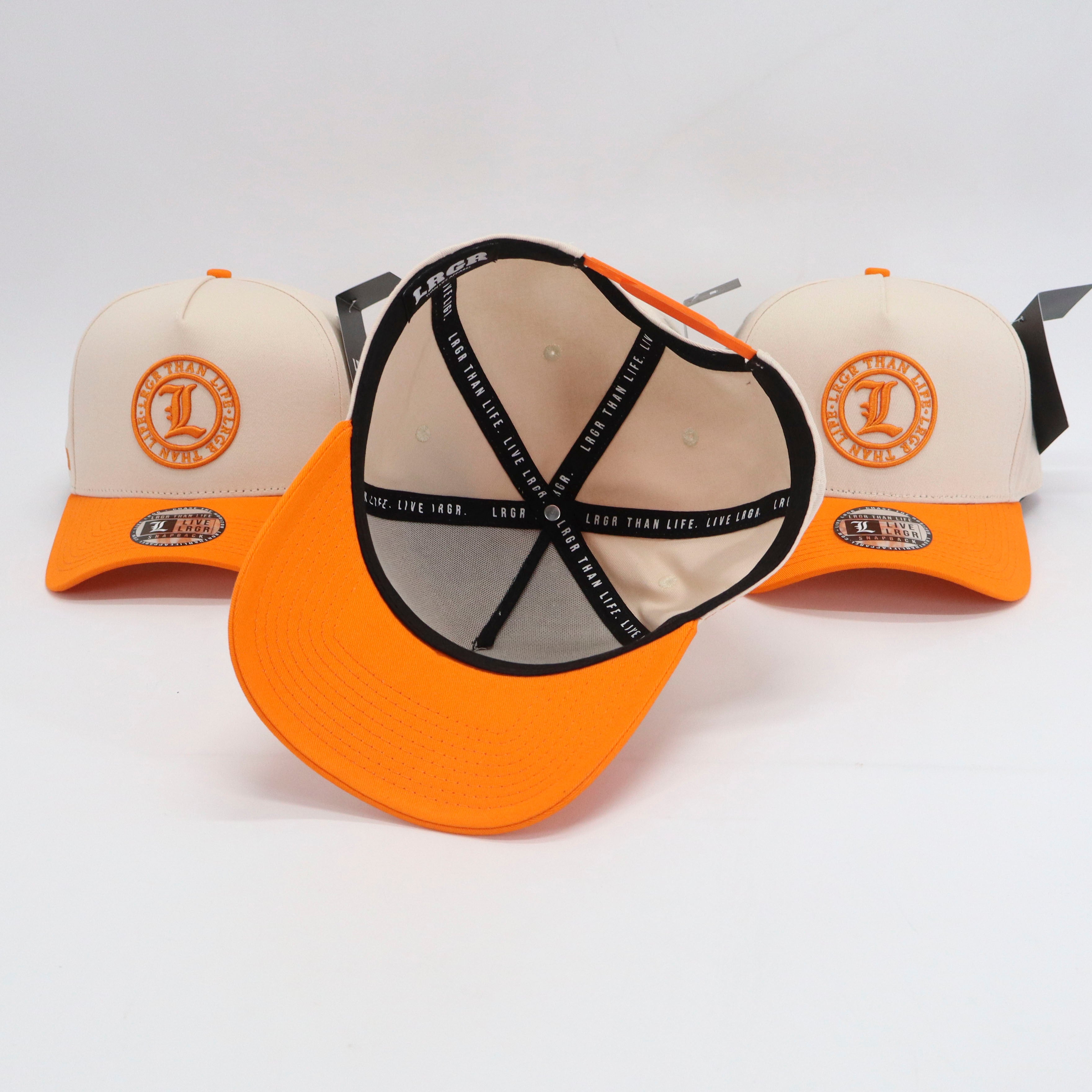 A-FRAME HAT - CREAM ORANGE