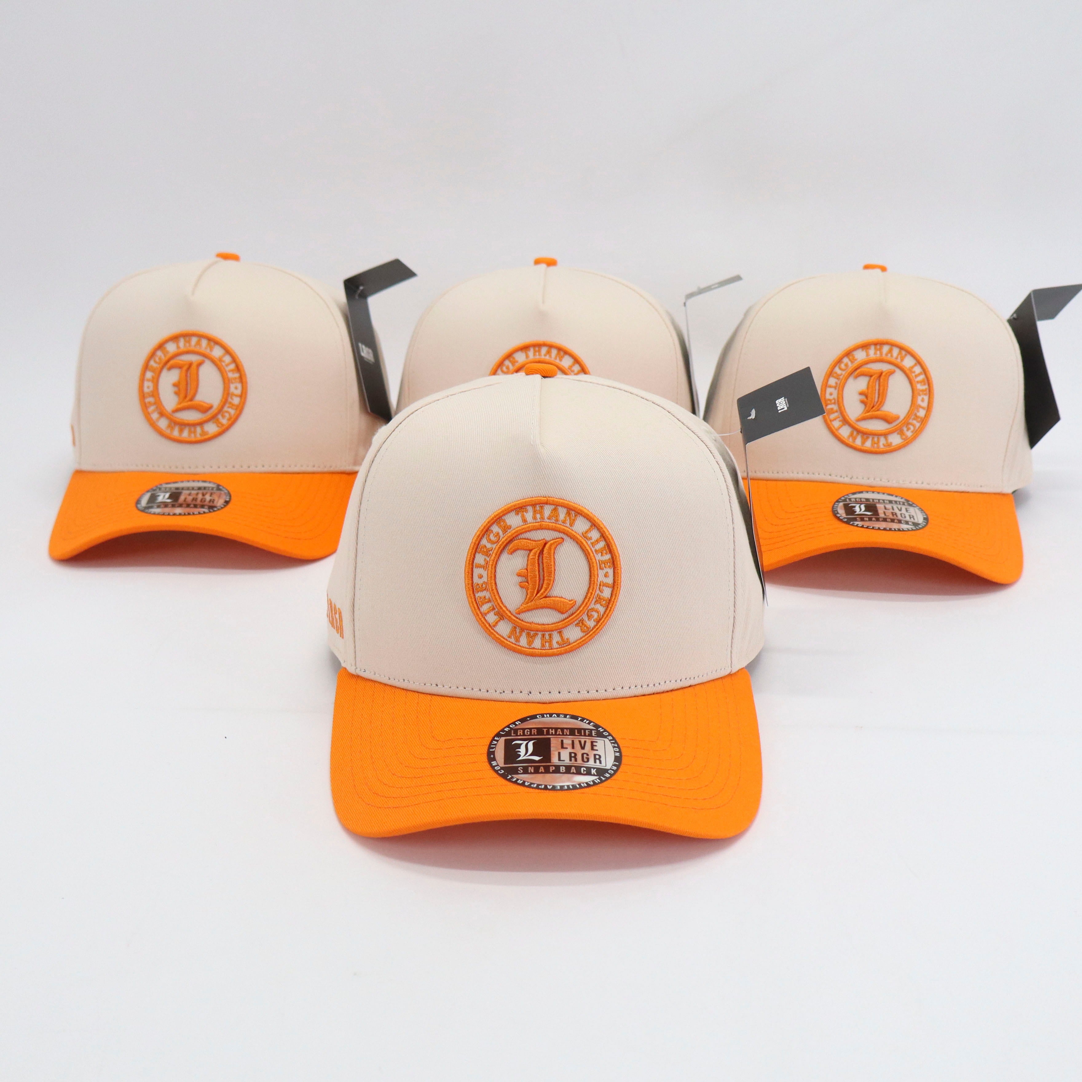 A-FRAME HAT - CREAM ORANGE