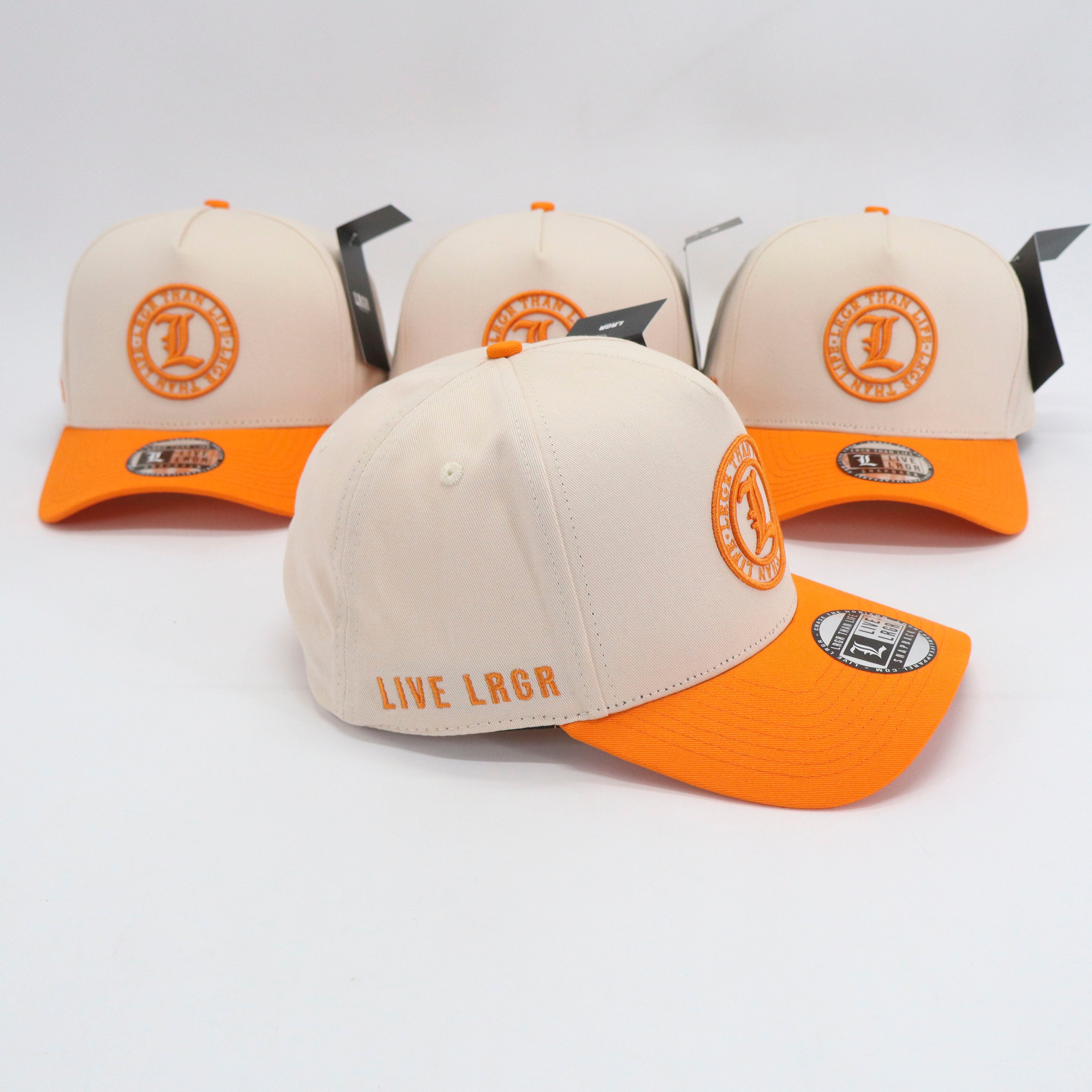 A-FRAME HAT - CREAM ORANGE