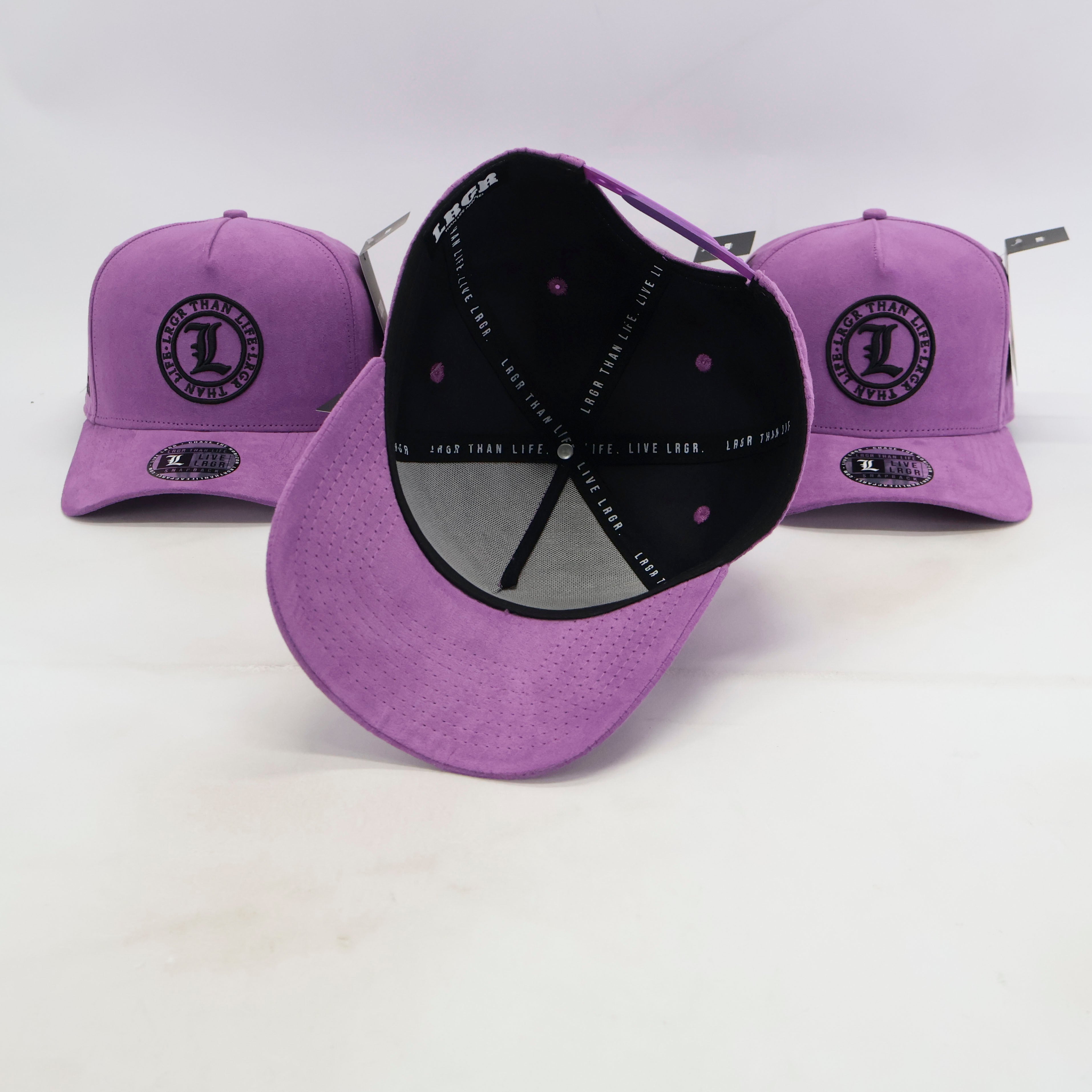 A-FRAME HAT - PURPLE SUEDE