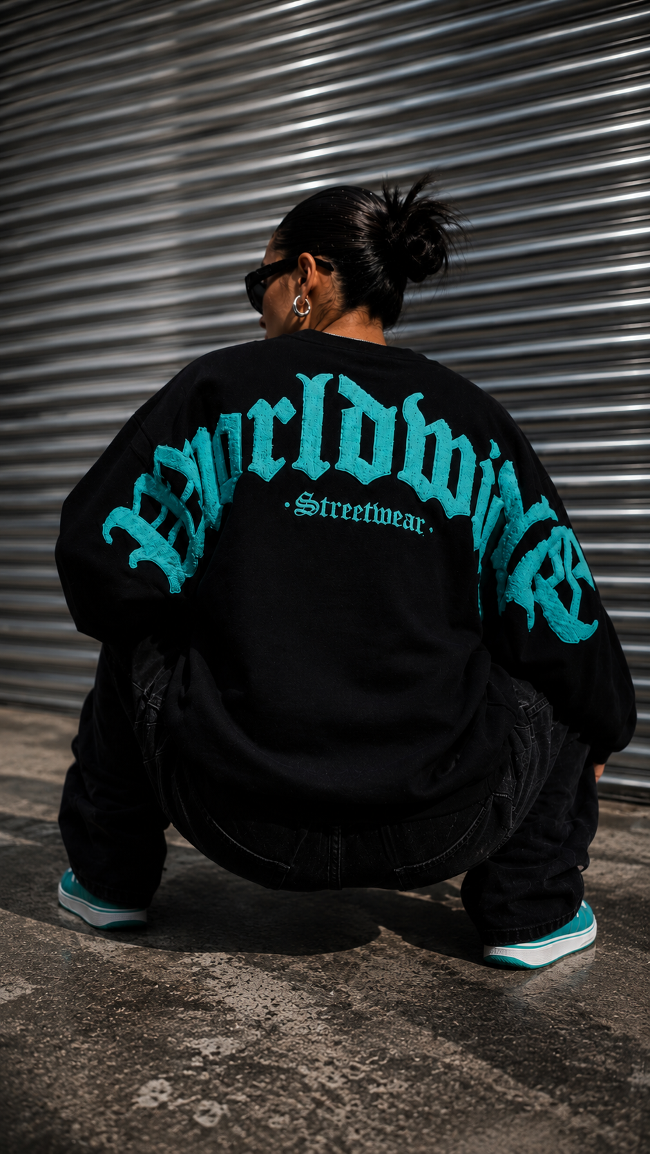 WORLDWIDE - BLACK ON TEAL