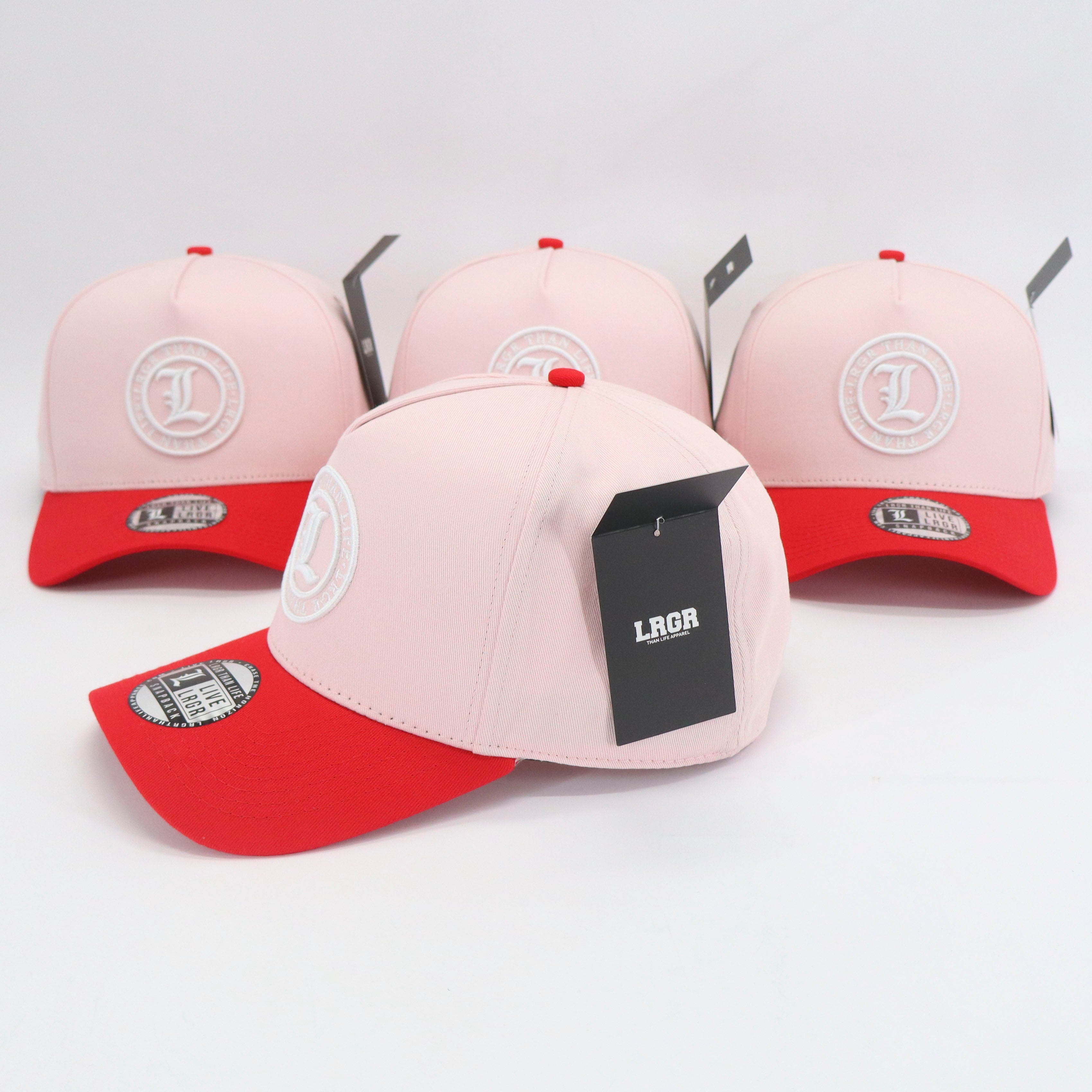 A-FRAME HAT - RED PINK