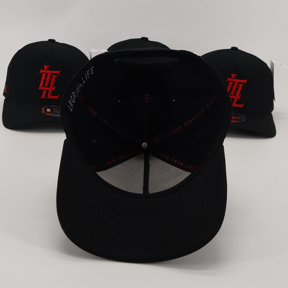 A-FRAME HAT - BLACK/RED